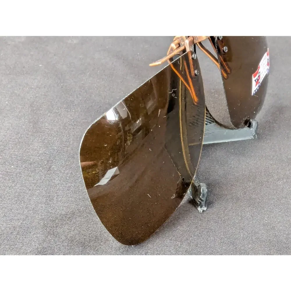 Vintage 1998 Crown Clip-On Sunglasses with Polaroid Lenses Accessory Eyewear